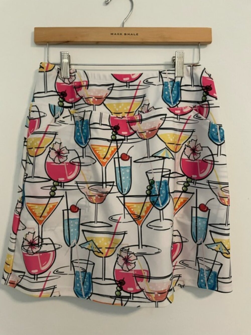 B-Skinz skort cocktail print SMALL EUC